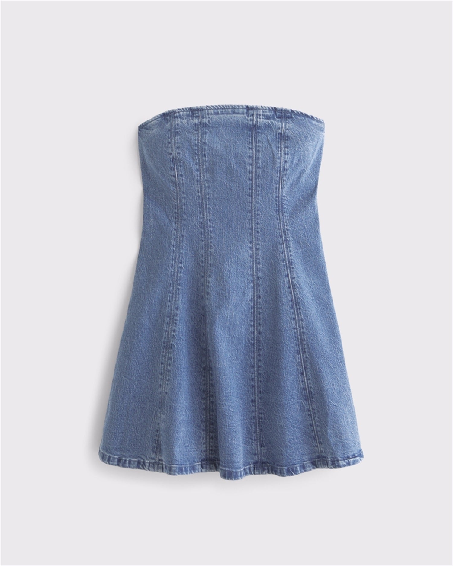 The A&F Mila Strapless Denim Mini Dress – Abercrombie & Fitch Indonesia