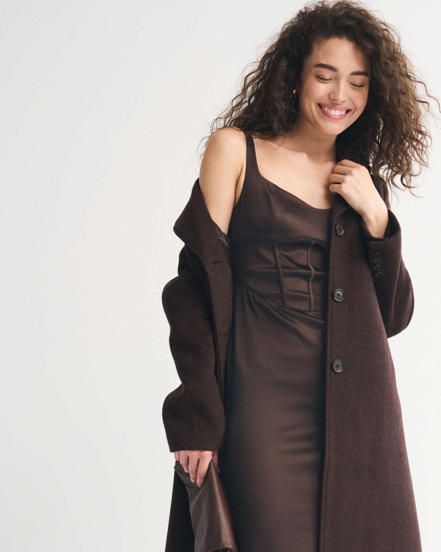 abercrombie corset midi dress Women's Twill Corset Midi Dress | Women's Clearance