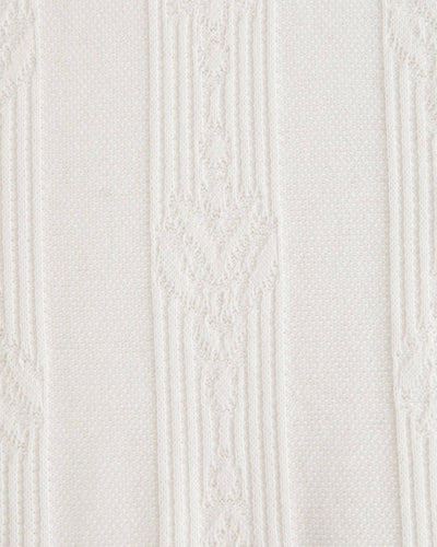 Textural Striped Johnny Collar Sweater Polo