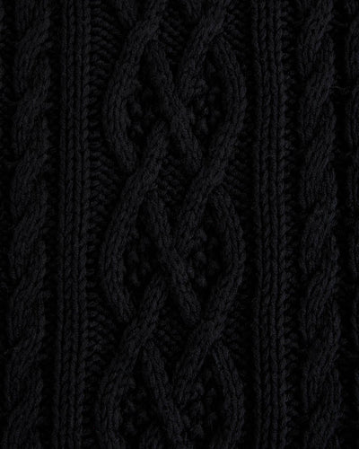 Oversized Cable Crew Sweater