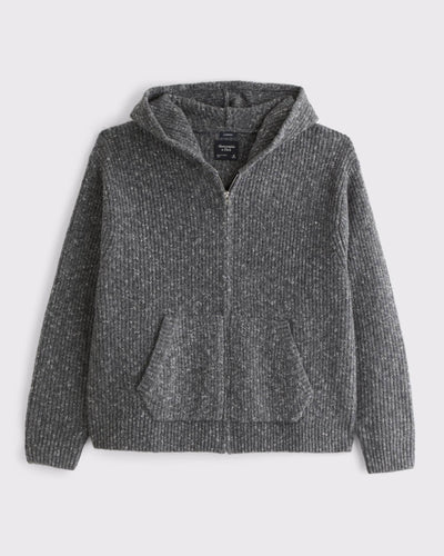 Full-Zip Hooded Sweater