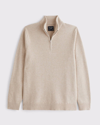 Cable Quarter-Zip Sweater