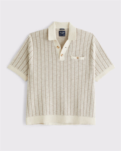 100% Cotton 2-Button Sweater Polo