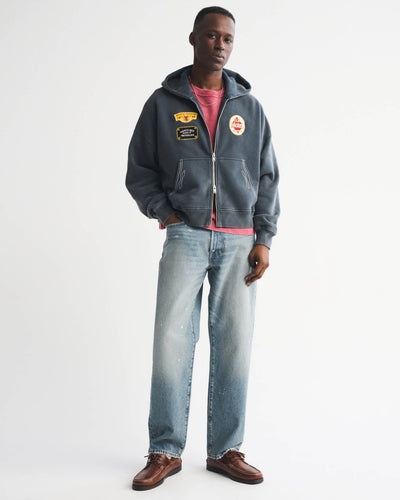 Essential Cropped Full-Zip Hoodie