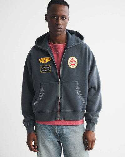 Essential Cropped Full-Zip Hoodie