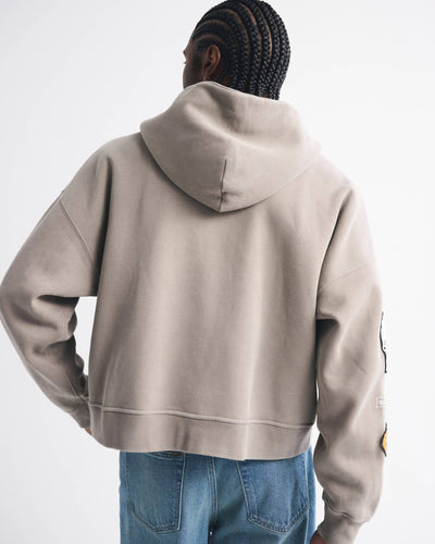 Mclaren Cropped Full-Zip Hoodie