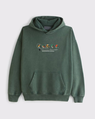 Graphic Logo Popover Hoodie