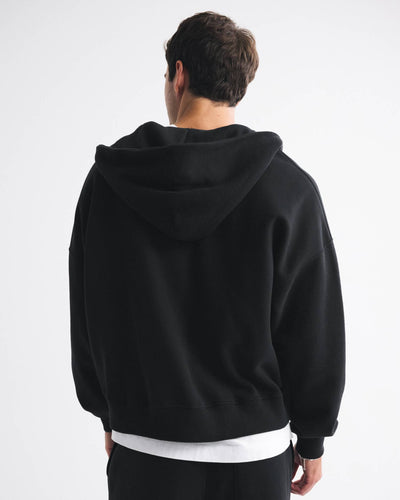 Essential Cropped Full-Zip Hoodie