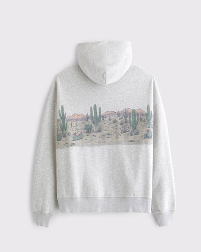 Western Cropped Full-Zip Hoodie