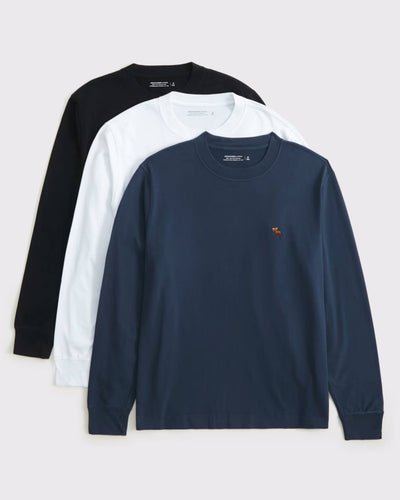 3-Pack Long-Sleeve Premium Heavyweight 2.0 Icon Tee