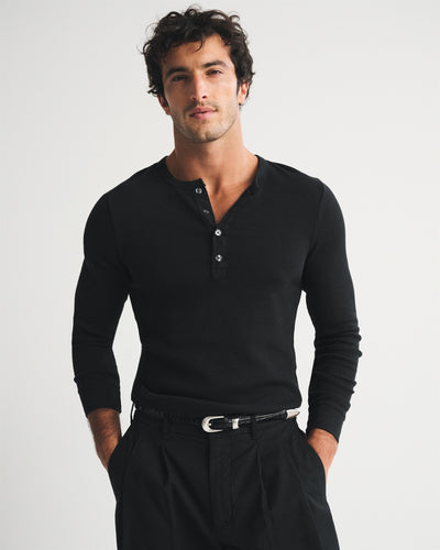 Essential Slim Ribbed Henley