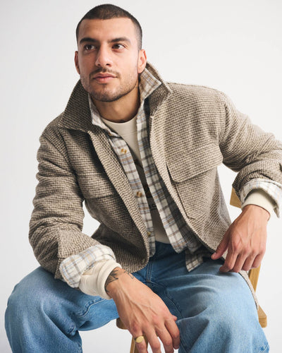 Boucle Shirt Jacket