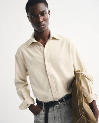 Brushed Button-Up Shirt