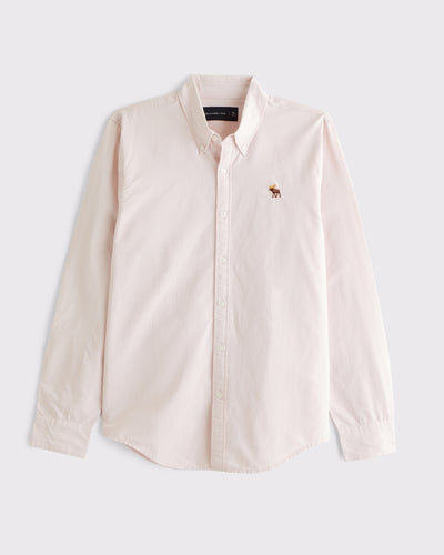 Signature Icon Poplin Button-Up Shirt