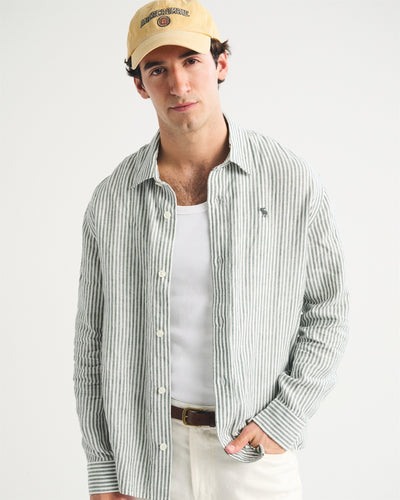 100% Linen Long-Sleeve Icon Shirt