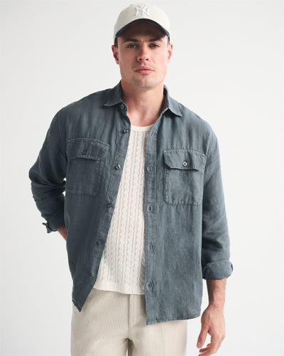 100% Linen 2-Pocket Shirt