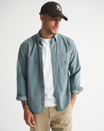 Twill Button-Up Shirt