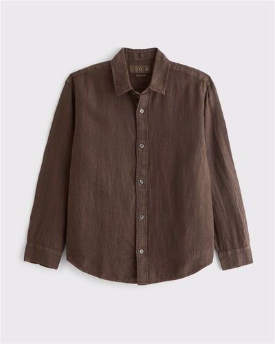 100% Linen Button-Up Shirt