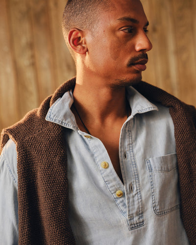 Chambray Denim Popover