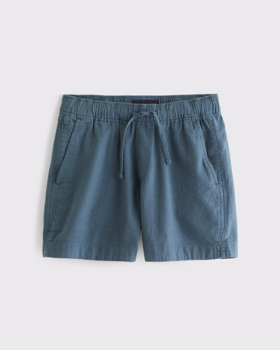 Linen-Blend Pull-On Short