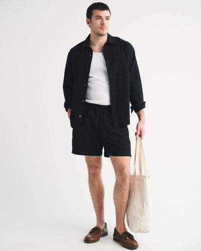 Seersucker Pull-On Short