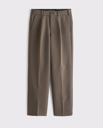 Pleated Relaxed Straight Trouser