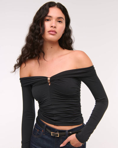 Off-The-Shoulder Hardware Top