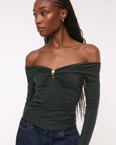 Off-The-Shoulder Hardware Top