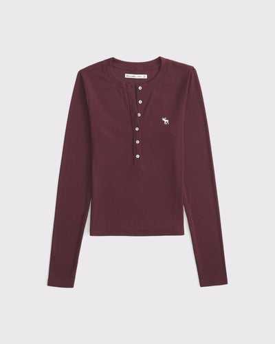 Long-Sleeve Icon Henley Top