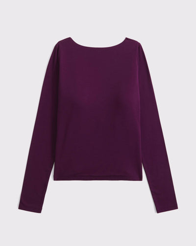 Bra-Free Cowl-Back Hardware Top