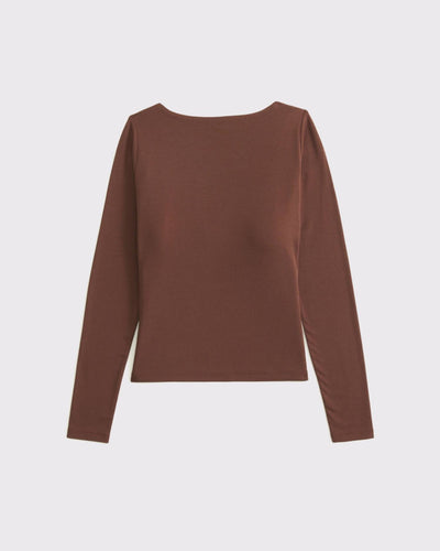 Bra-Free Cowl-Back Hardware Top