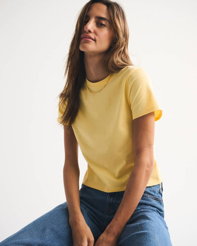 Essential Polished Body-Skimming Tee