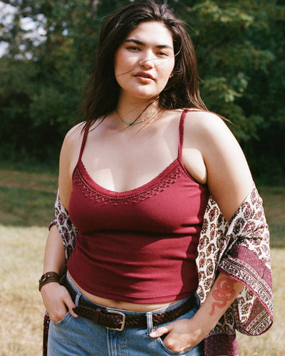 Embellished Rib Cami