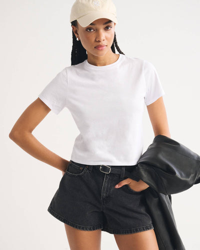 Essential Polished Body-Skimming Tee