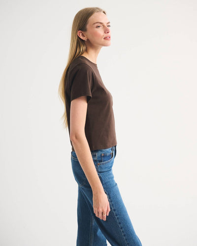 Essential Polished Body-Skimming Tee