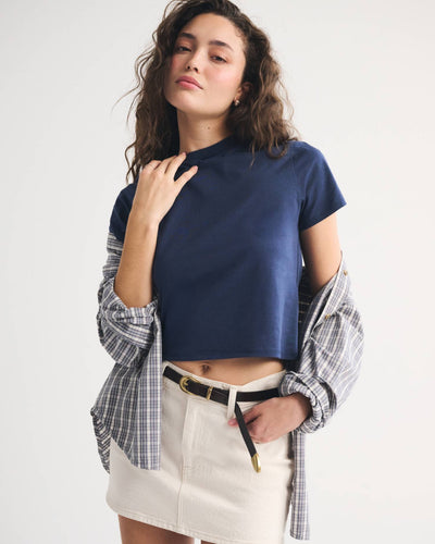Essential Polished Body-Skimming Tee