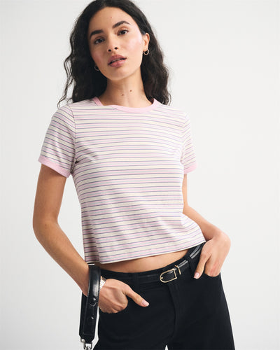 Essential Polished Body-Skimming Tee