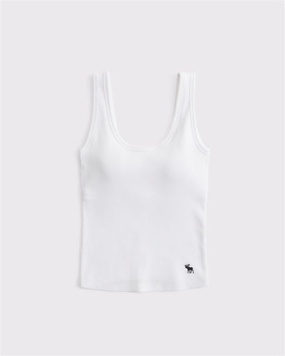 Bra-Free Rib Scoopneck Icon Tank