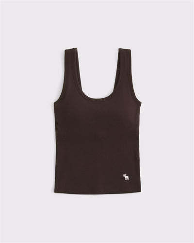 Bra-Free Rib Scoopneck Icon Tank