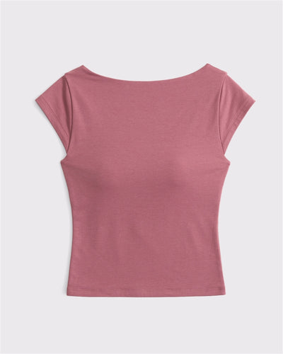 Bra-Free Reversible Scoopneck Top
