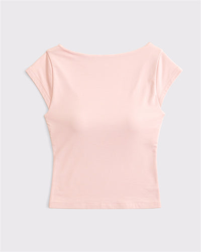 Bra-Free Reversible Scoopneck Top