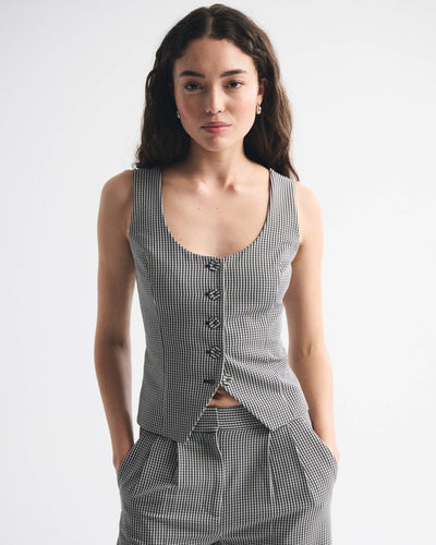 Tie-Back Scoopneck Vest