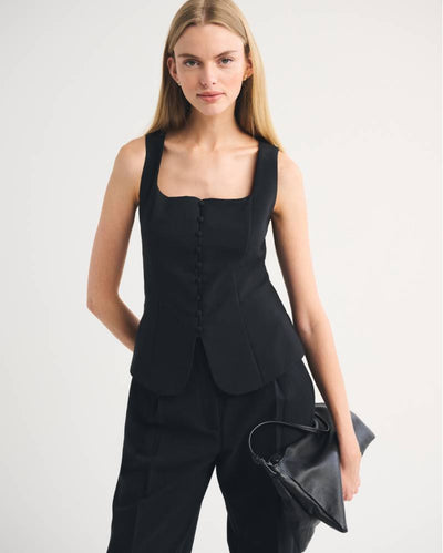 Long-Length Button-Through Vest