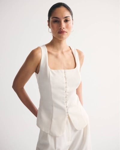 Long-Length Button-Through Vest