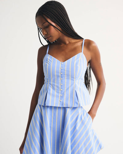 Poplin Button-Through Cami
