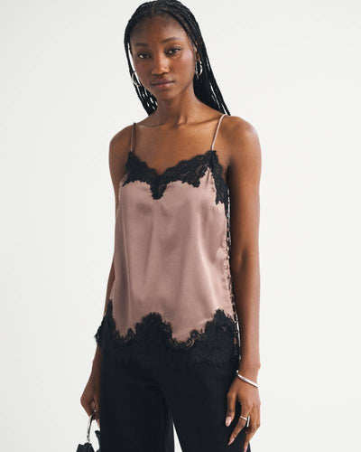 Lace and Satin Slip Cami