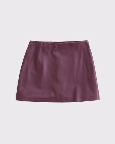 The A&F Scarlett Vegan Leather Mini Skort