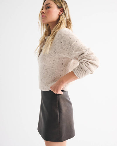 The A&F Scarlett Vegan Leather Mini Skort