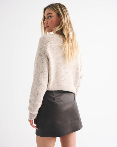 The A&F Scarlett Vegan Leather Mini Skort