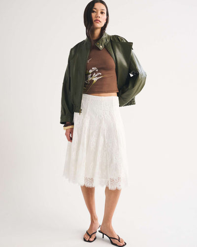 Lace Midi Skirt
